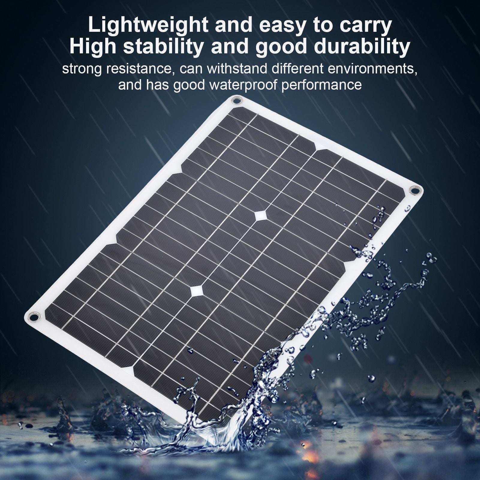 Dual USB Port Solar Panel Versatile Portable Solar Panel Charger Photovoltaic Charging with 10A Controller V1294-YM0523-3114220034111