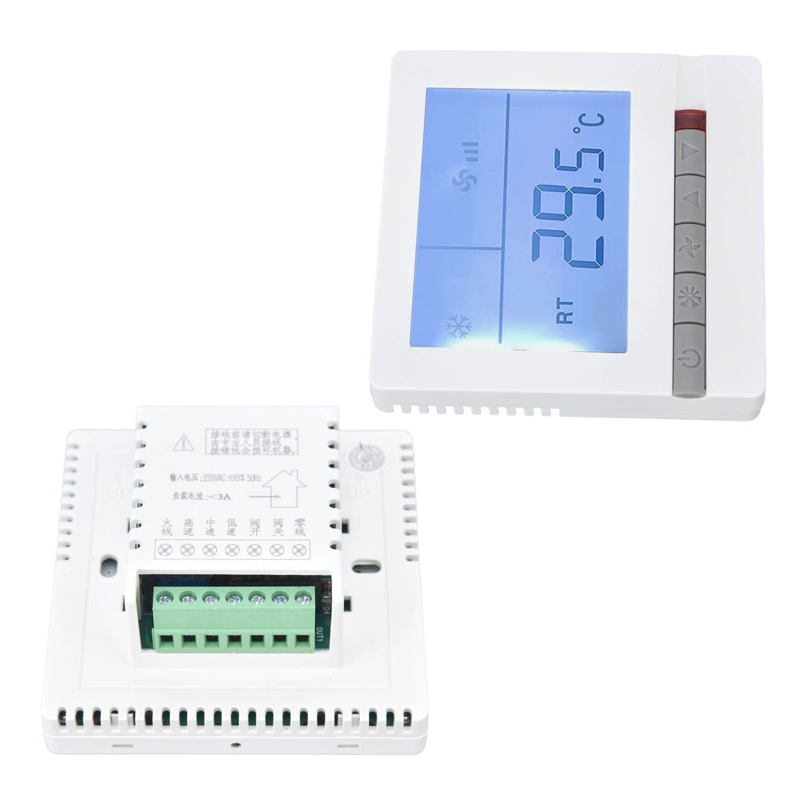 Smart Thermostat Multifunction Air Conditioner Controller with Ventilation Function AC220V for Hotel V1294-YM0523-3114220035211