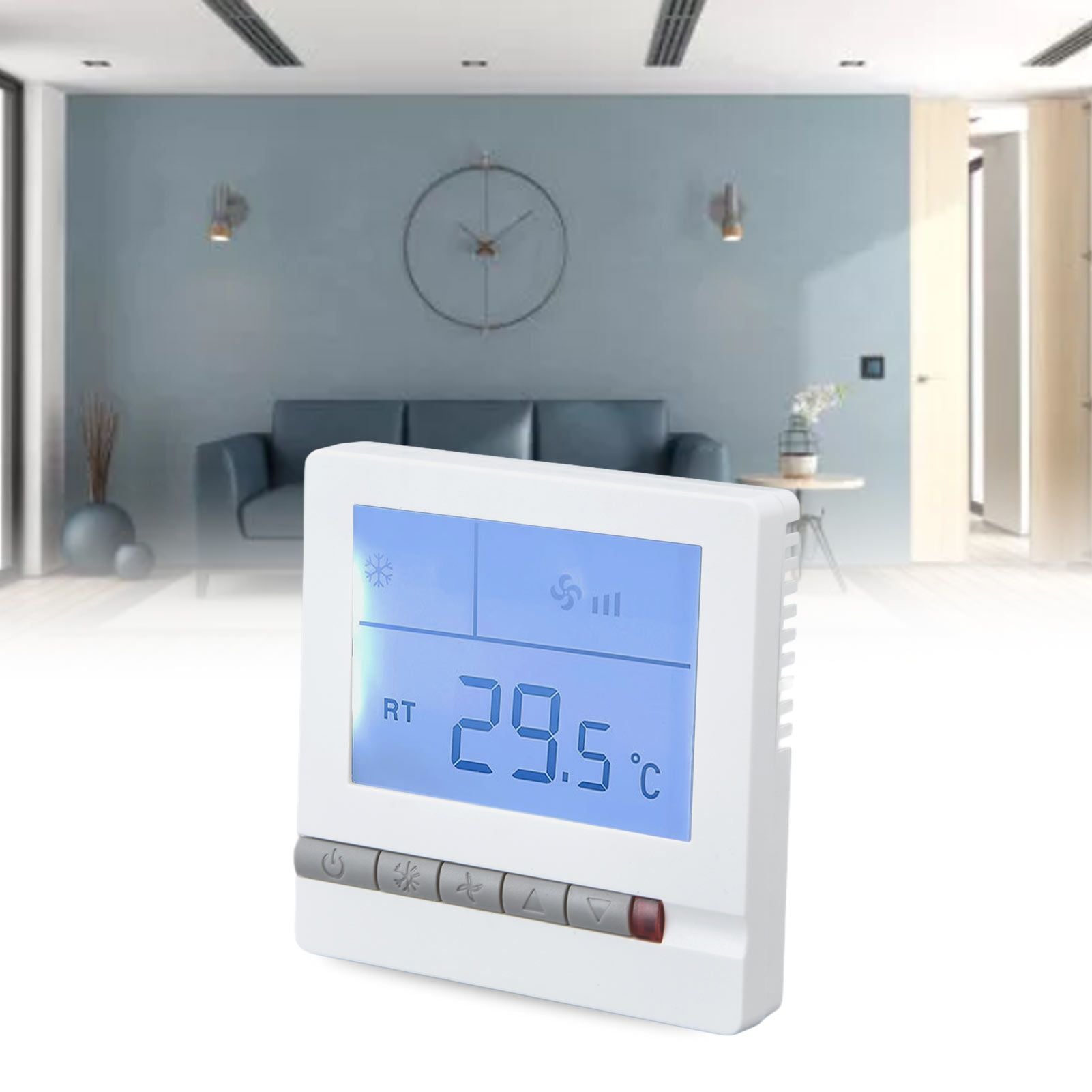 Smart Thermostat Multifunction Air Conditioner Controller with Ventilation Function AC220V for Hotel V1294-YM0523-3114220035211