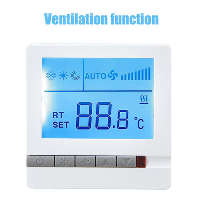 Smart Thermostat Multifunction Air Conditioner Controller with Ventilation Function AC220V for Hotel V1294-YM0523-3114220035211