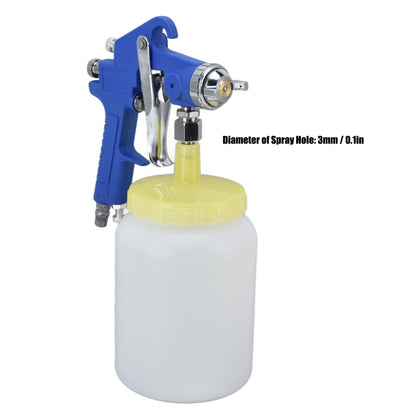 1000ml 3mm Siphon Pneumatic Air Sprayer Primer Painting Sprayer Painting Tool Blue V1294-YM0523-3114220035511
