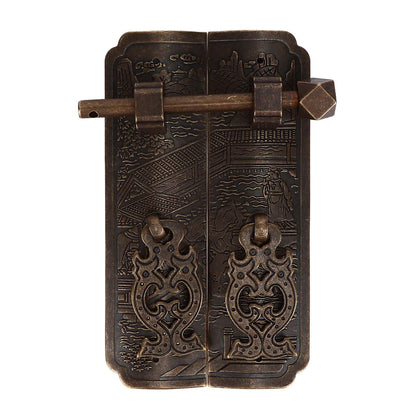 Antique Drawer Pendant Pulls Beautifully Engraved High Hardness Brass Book Cabinet Pull Handle for Dressers V1294-YM0523-3114220036111