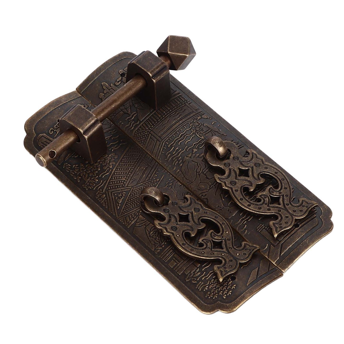 Antique Drawer Pendant Pulls Beautifully Engraved High Hardness Brass Book Cabinet Pull Handle for Dressers V1294-YM0523-3114220036111