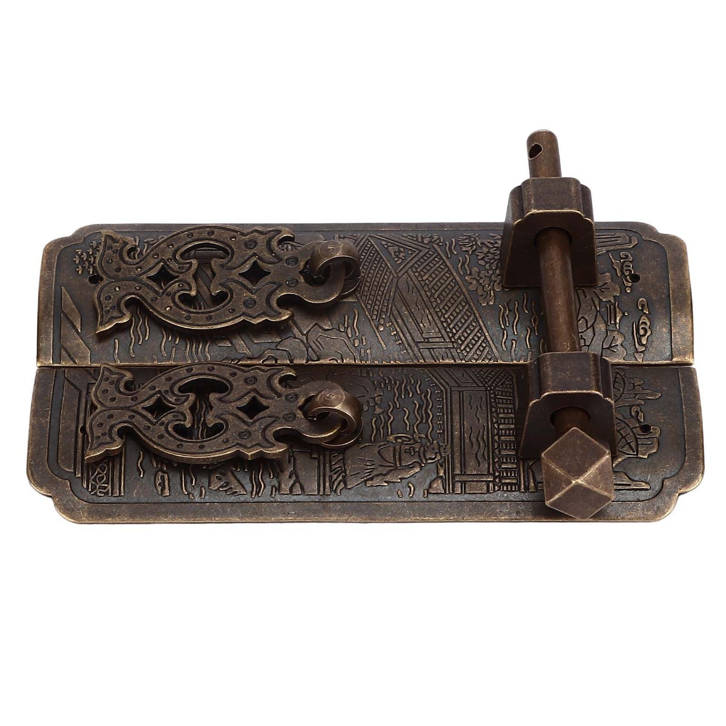 Antique Drawer Pendant Pulls Beautifully Engraved High Hardness Brass Book Cabinet Pull Handle for Dressers V1294-YM0523-3114220036111