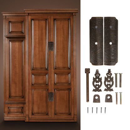 Antique Drawer Pendant Pulls Beautifully Engraved High Hardness Brass Book Cabinet Pull Handle for Dressers V1294-YM0523-3114220036111