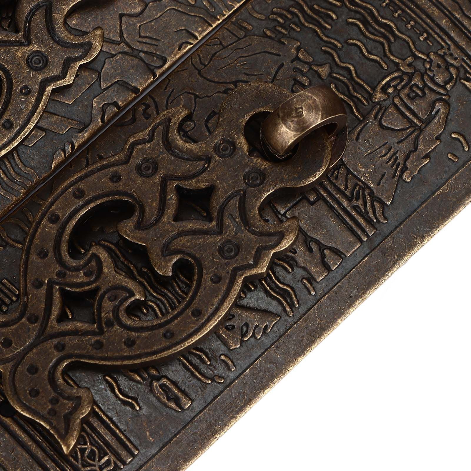 Antique Drawer Pendant Pulls Beautifully Engraved High Hardness Brass Book Cabinet Pull Handle for Dressers V1294-YM0523-3114220036111