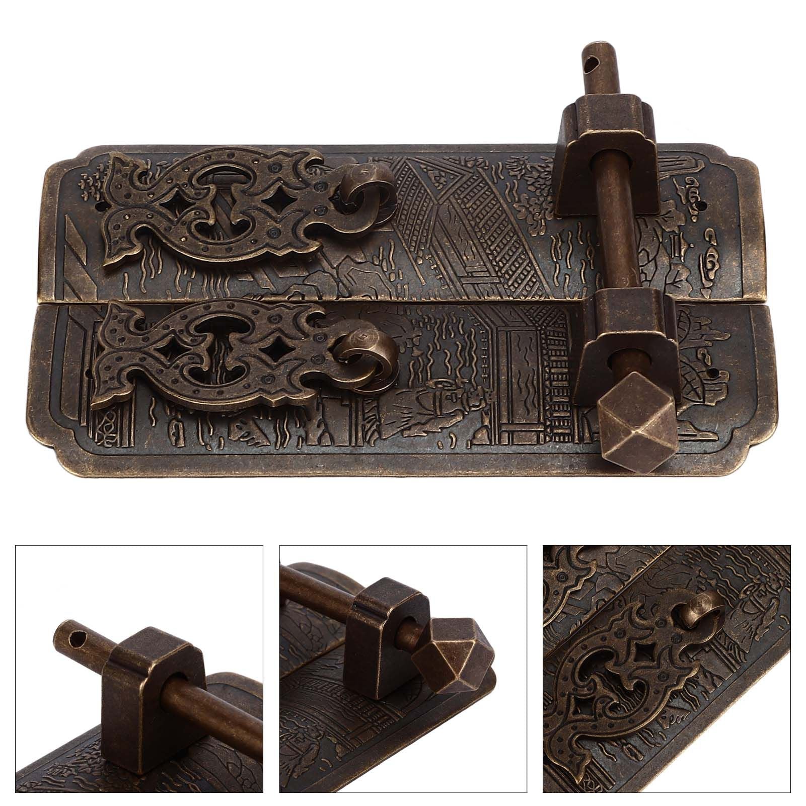 Antique Drawer Pendant Pulls Beautifully Engraved High Hardness Brass Book Cabinet Pull Handle for Dressers V1294-YM0523-3114220036111