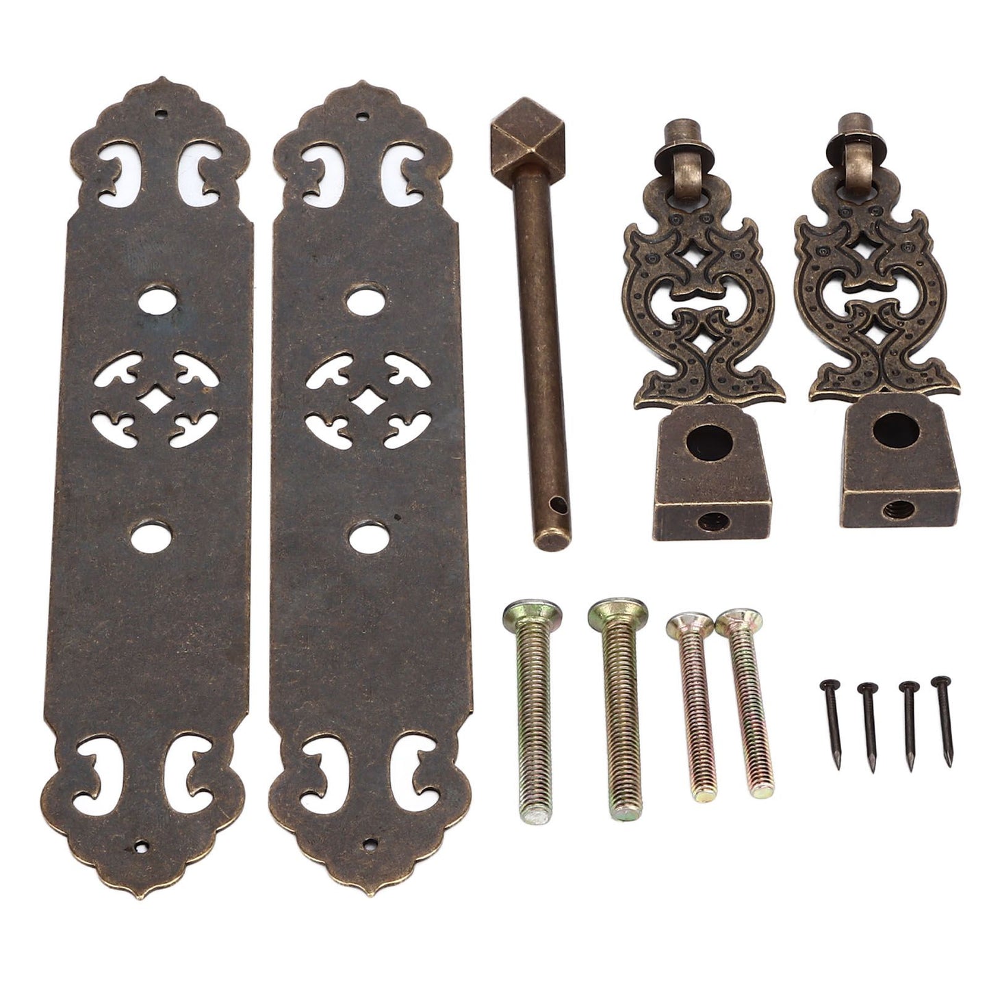 Antique Drawer Pendant Pulls Anti Rust Retro Elegant Brass Book Cabinet Pull Handle for Dressers Wardrobes V1294-YM0523-3114220036212