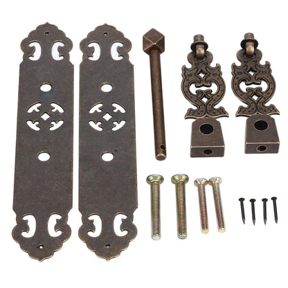Antique Drawer Pendant Pulls Anti Rust Retro Elegant Brass Book Cabinet Pull Handle for Dressers Wardrobes V1294-YM0523-3114220036212