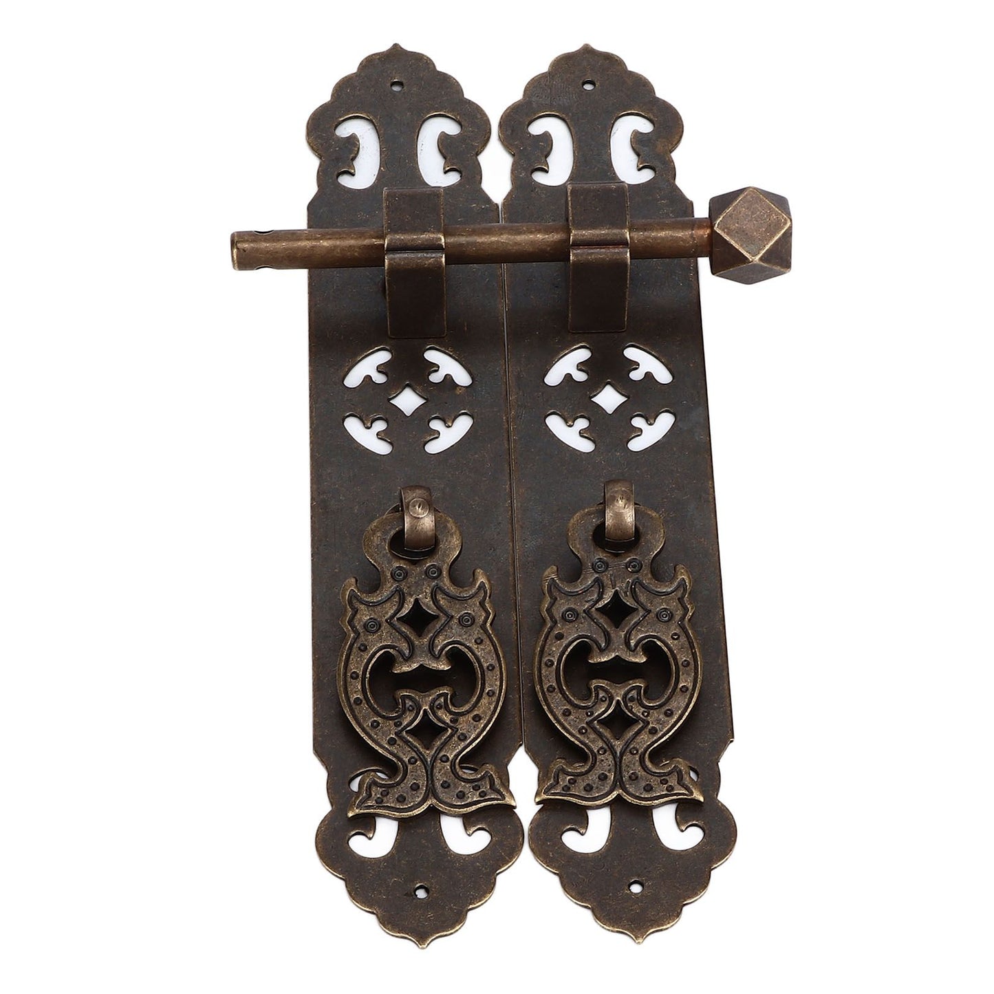 Antique Drawer Pendant Pulls Anti Rust Retro Elegant Brass Book Cabinet Pull Handle for Dressers Wardrobes V1294-YM0523-3114220036212