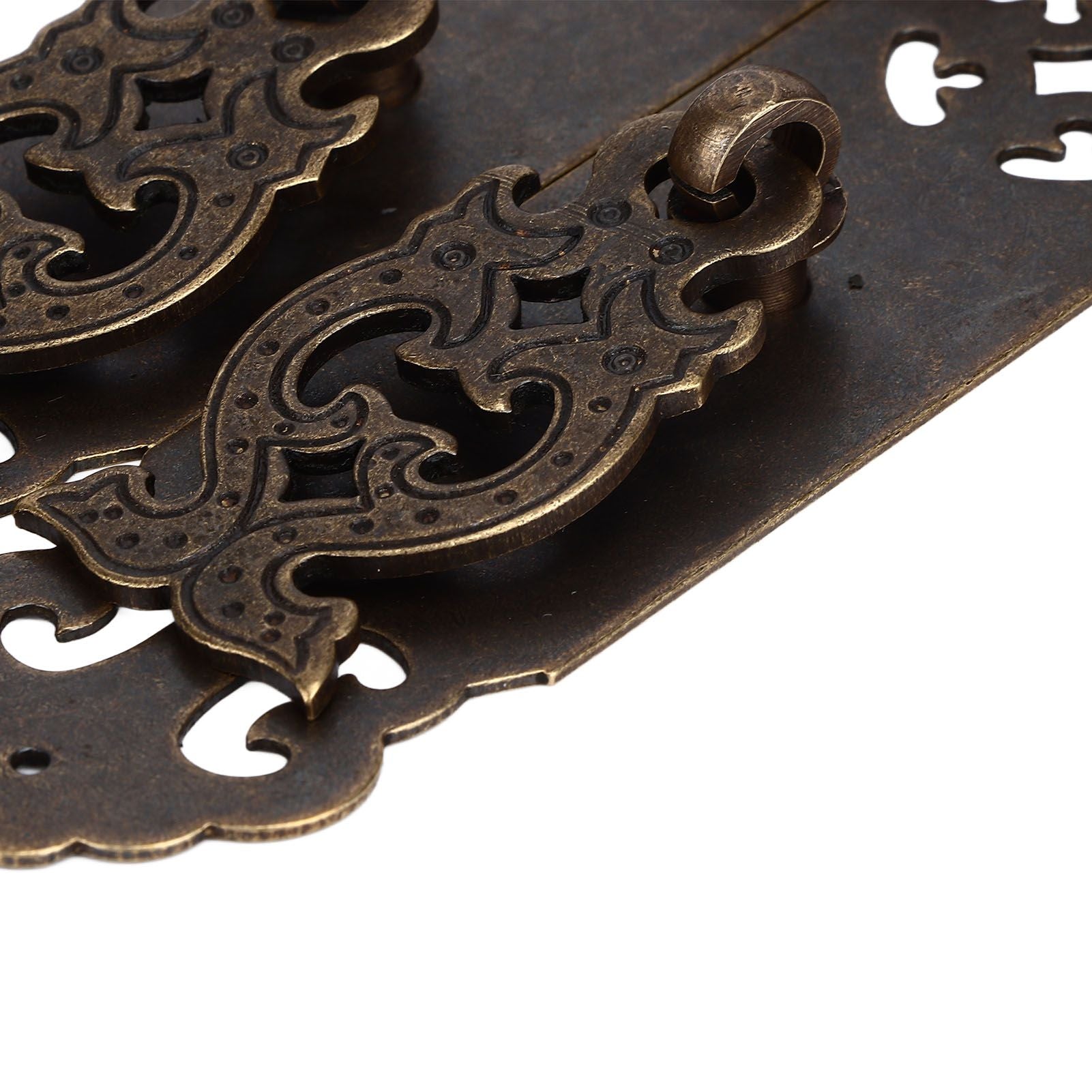 Antique Drawer Pendant Pulls Anti Rust Retro Elegant Brass Book Cabinet Pull Handle for Dressers Wardrobes V1294-YM0523-3114220036212