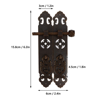 Antique Drawer Pendant Pulls Anti Rust Retro Elegant Brass Book Cabinet Pull Handle for Dressers Wardrobes V1294-YM0523-3114220036212