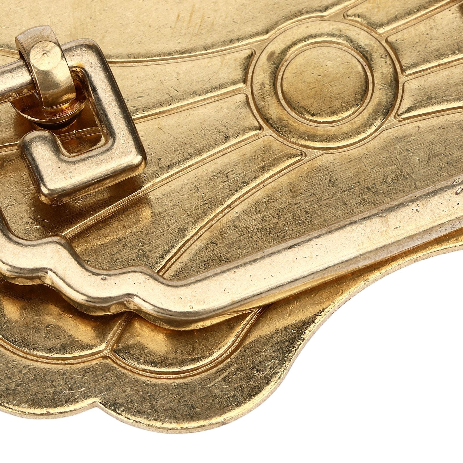 Antique Drawer Handle 12.8x7cm Wealth Blossoms Retro Chinese Style Brass Vintage Drawer Pulls with 2 Screws V1294-YM0523-3114220036412