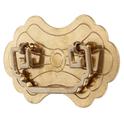 Antique Drawer Handle 12.8x7cm Wealth Blossoms Retro Chinese Style Brass Vintage Drawer Pulls with 2 Screws V1294-YM0523-3114220036412