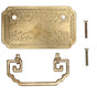 Antique Drawer Handle Tetragonal Bat Handle Antique Chinese Retro Style Drawer Pulls with 2 Screws for V1294-YM0523-3114220036511