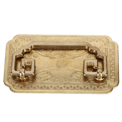 Antique Drawer Handle Tetragonal Bat Handle Antique Chinese Retro Style Drawer Pulls with 2 Screws for V1294-YM0523-3114220036511