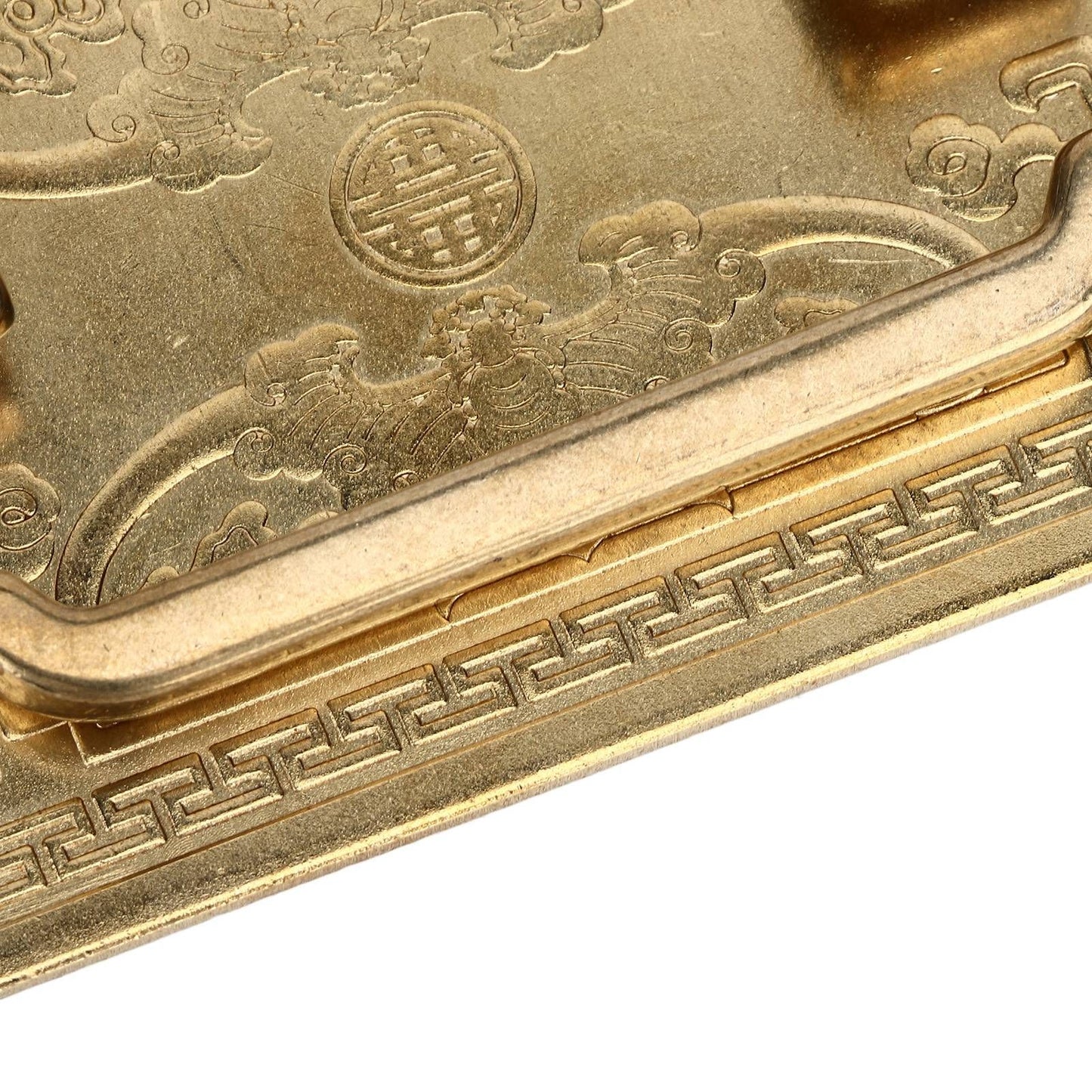 Antique Drawer Handle Tetragonal Bat Handle Antique Chinese Retro Style Drawer Pulls with 2 Screws for V1294-YM0523-3114220036511