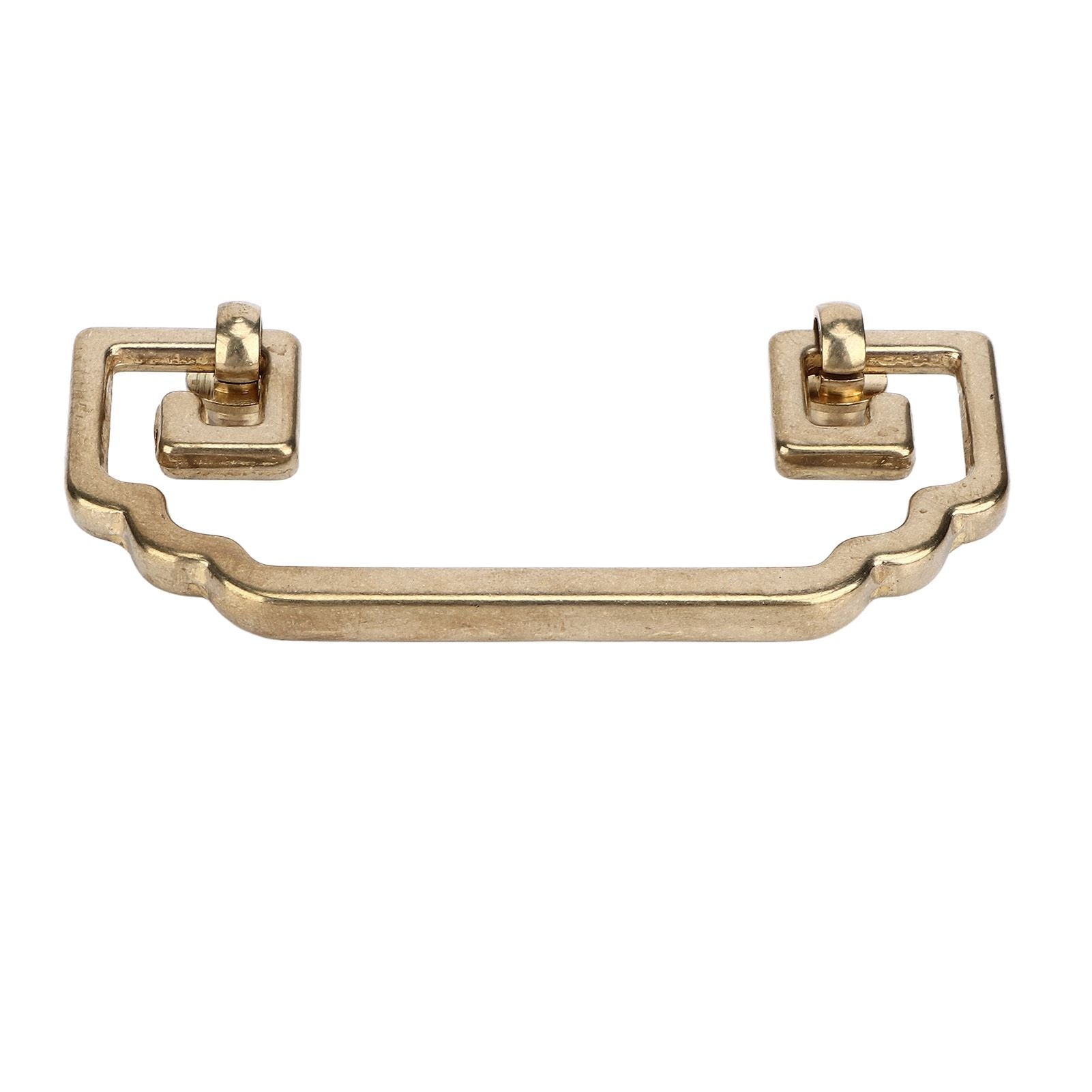 Antique Drawer Handle Tetragonal Bat Handle Antique Chinese Retro Style Drawer Pulls with 2 Screws for V1294-YM0523-3114220036511