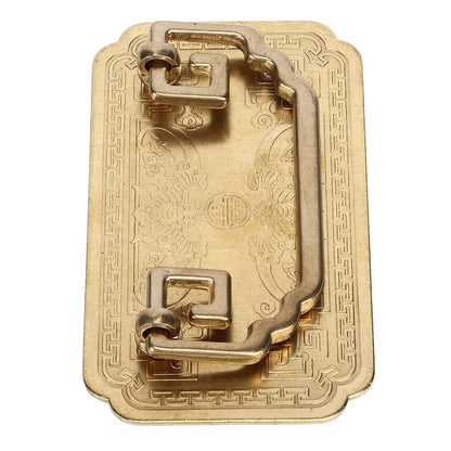 Antique Drawer Handle Tetragonal Bat Handle Antique Chinese Retro Style Drawer Pulls with 2 Screws for V1294-YM0523-3114220036511