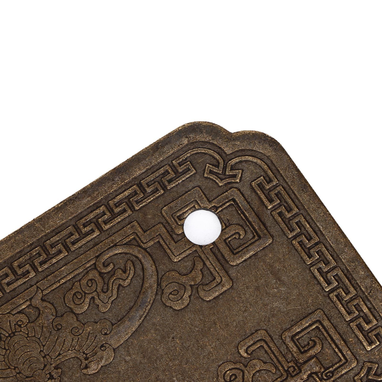 Antique Drawer Handle Tetragonal Bat Handle Antique Chinese Retro Style Drawer Pulls with 2 Screws for V1294-YM0523-3114220036512