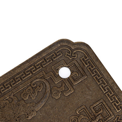 Antique Drawer Handle Tetragonal Bat Handle Antique Chinese Retro Style Drawer Pulls with 2 Screws for V1294-YM0523-3114220036512