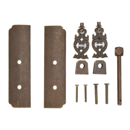 Chinese Antique Brass Handle Retro Exquisite Easy Installation Oriental Cabinet Handles for Cabinets V1294-YM0523-3114220036712