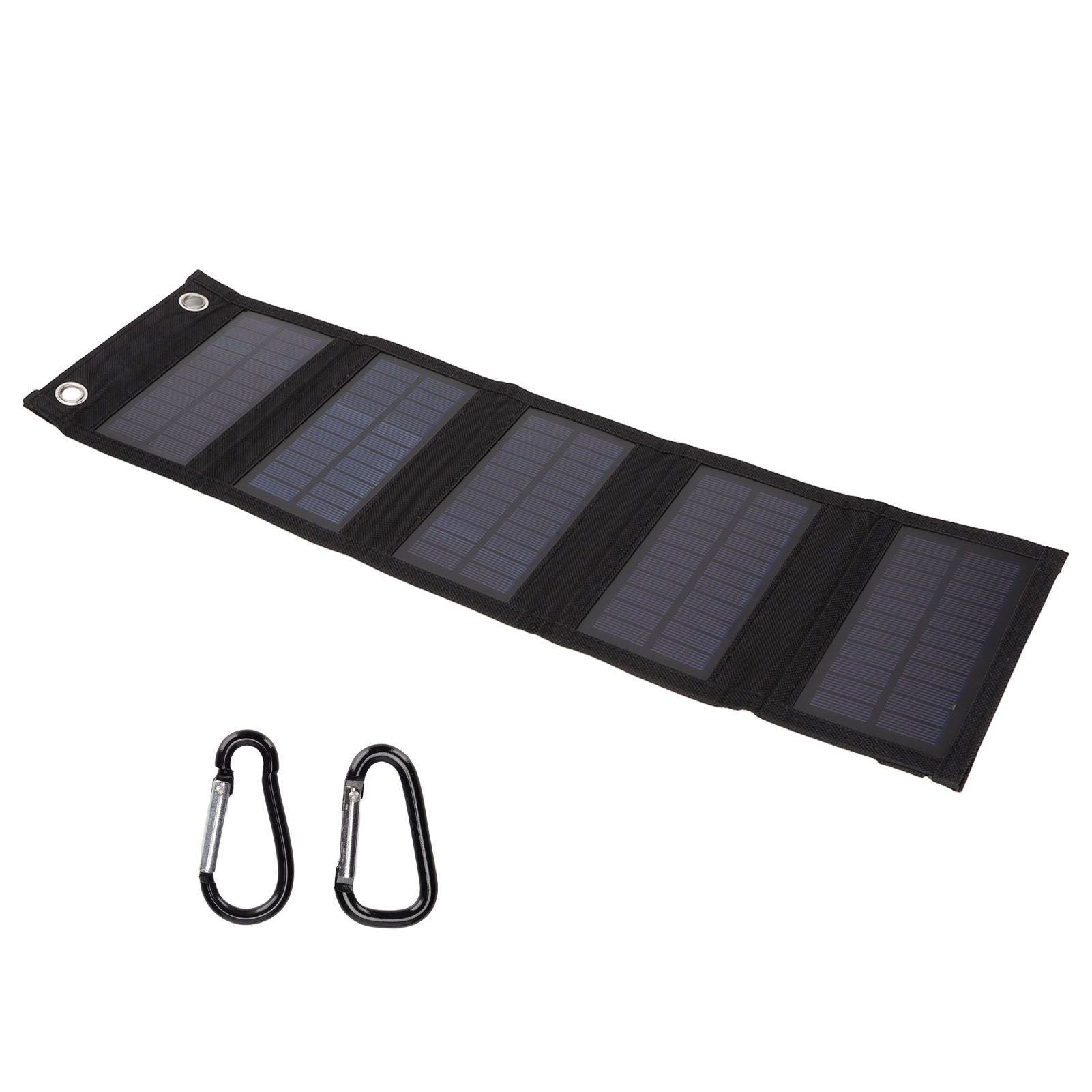Solar Panel Charger 10W 5V High Conversion Efficiency Semi Flexible Foldable Portable Solar Panel for Mobile V1294-YM0523-3114220037511
