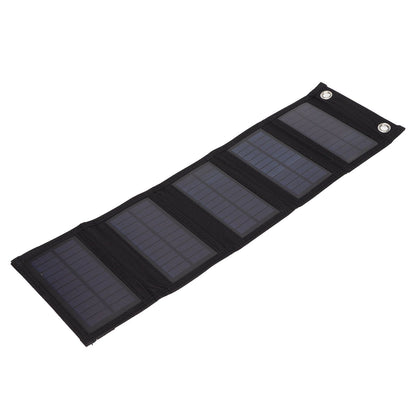 Solar Panel Charger 10W 5V High Conversion Efficiency Semi Flexible Foldable Portable Solar Panel for Mobile V1294-YM0523-3114220037511