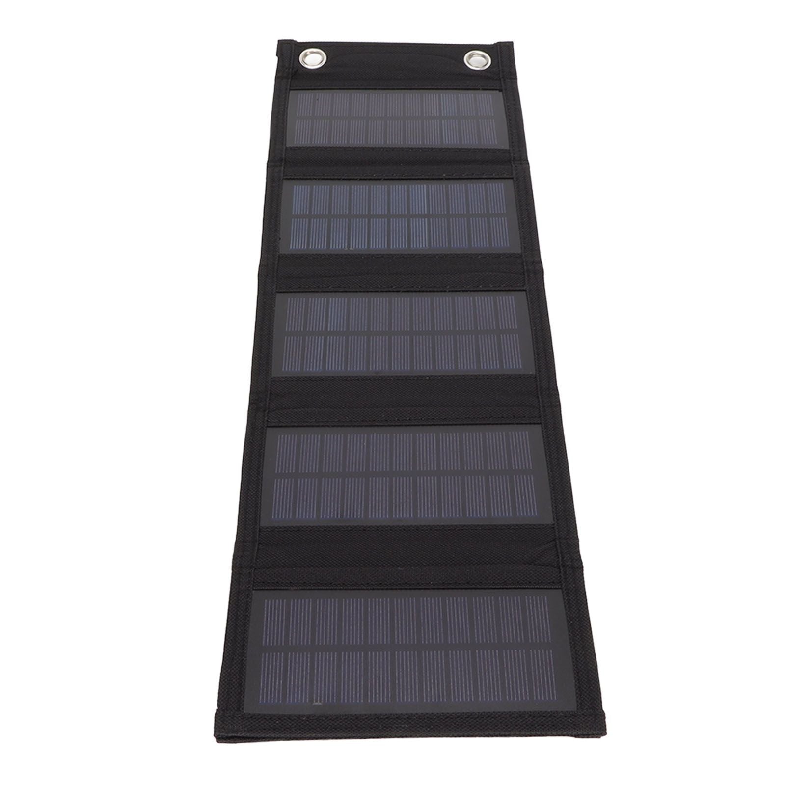 Solar Panel Charger 10W 5V High Conversion Efficiency Semi Flexible Foldable Portable Solar Panel for Mobile V1294-YM0523-3114220037511