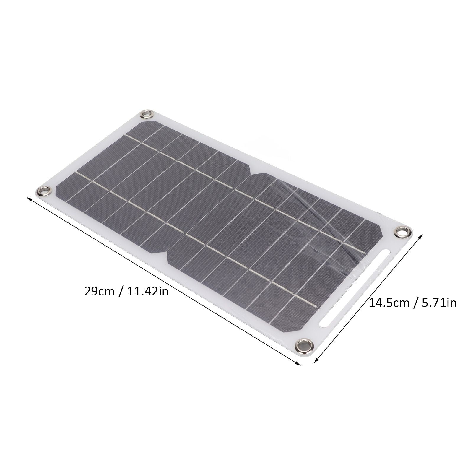 Solar Panel 6W 5V Monocrystalline Silicon Durable Semi Flexible Portable Solar Panel Charger for Car Boat V1294-YM0523-3114220037911
