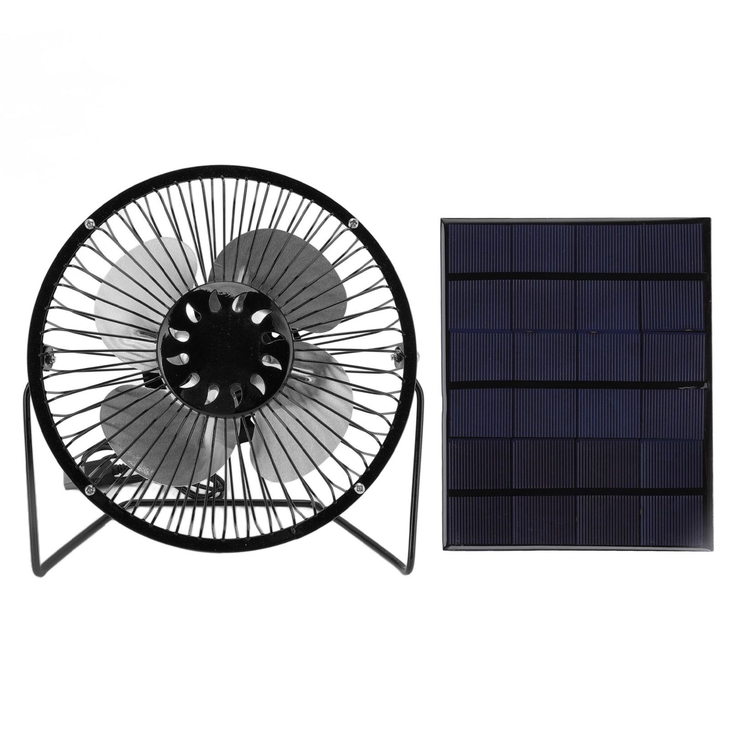 Mini Solar Fan 6V 3.5W USB Solar Powered Black Polysilicon Material Portable Solar Panel Fan for Picnic V1294-YM0523-3114220038211