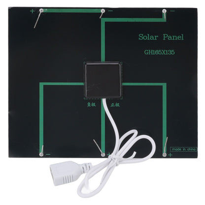 Mini Solar Fan 6V 3.5W USB Solar Powered Black Polysilicon Material Portable Solar Panel Fan for Picnic V1294-YM0523-3114220038211