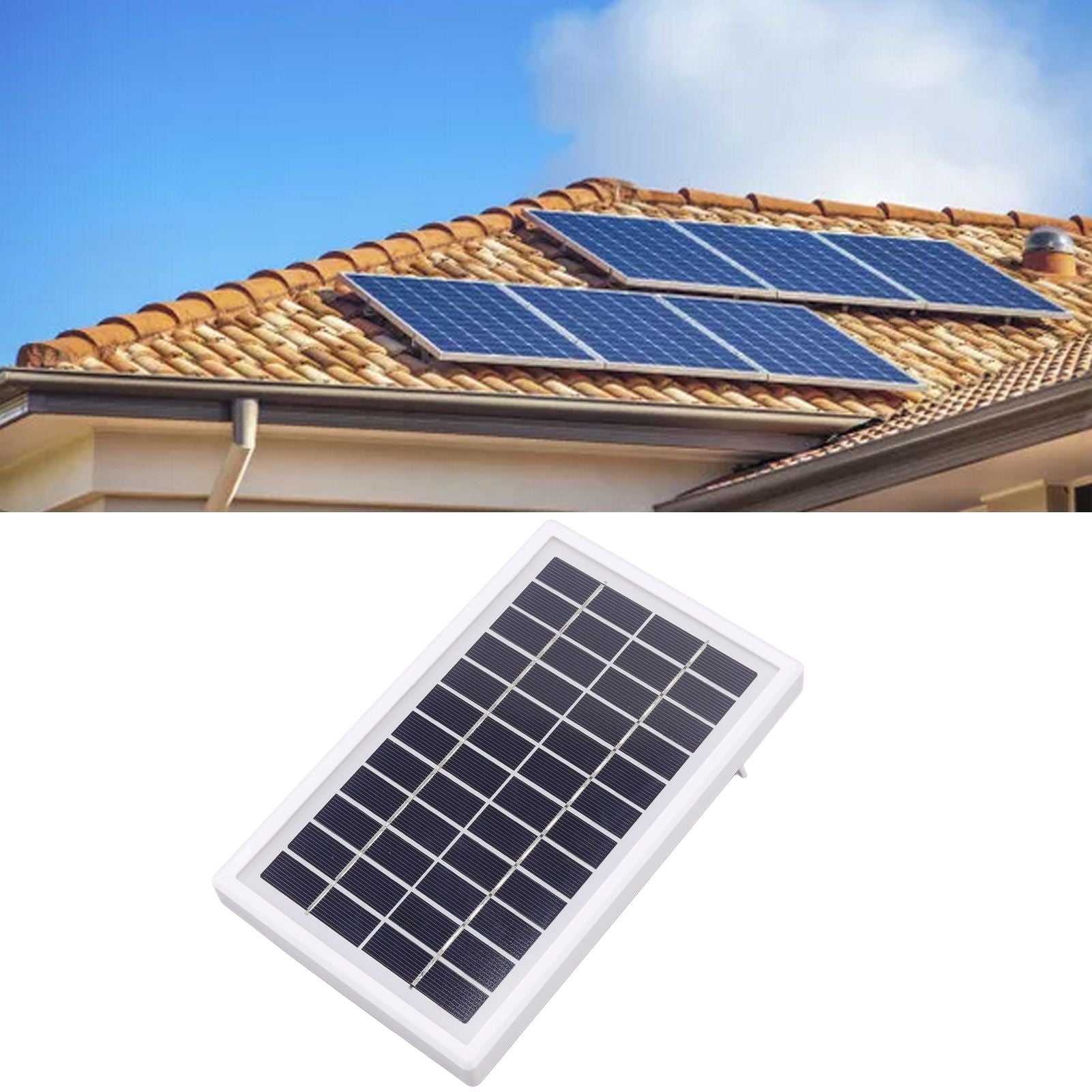 Portable Solar Panel DC 12V 3W High Conversion Efficiency Semi Flexible Solar Cell Panel for Mobile Phone Car V1294-YM0523-3114220039311