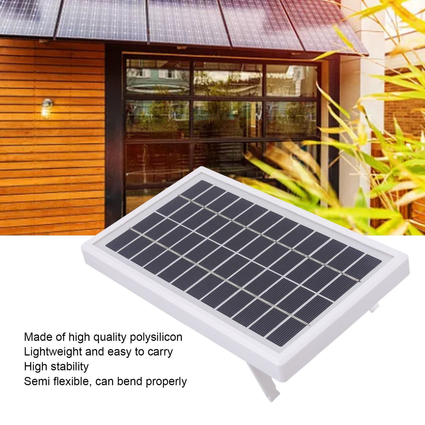 Portable Solar Panel DC 12V 3W High Conversion Efficiency Semi Flexible Solar Cell Panel for Mobile Phone Car V1294-YM0523-3114220039311