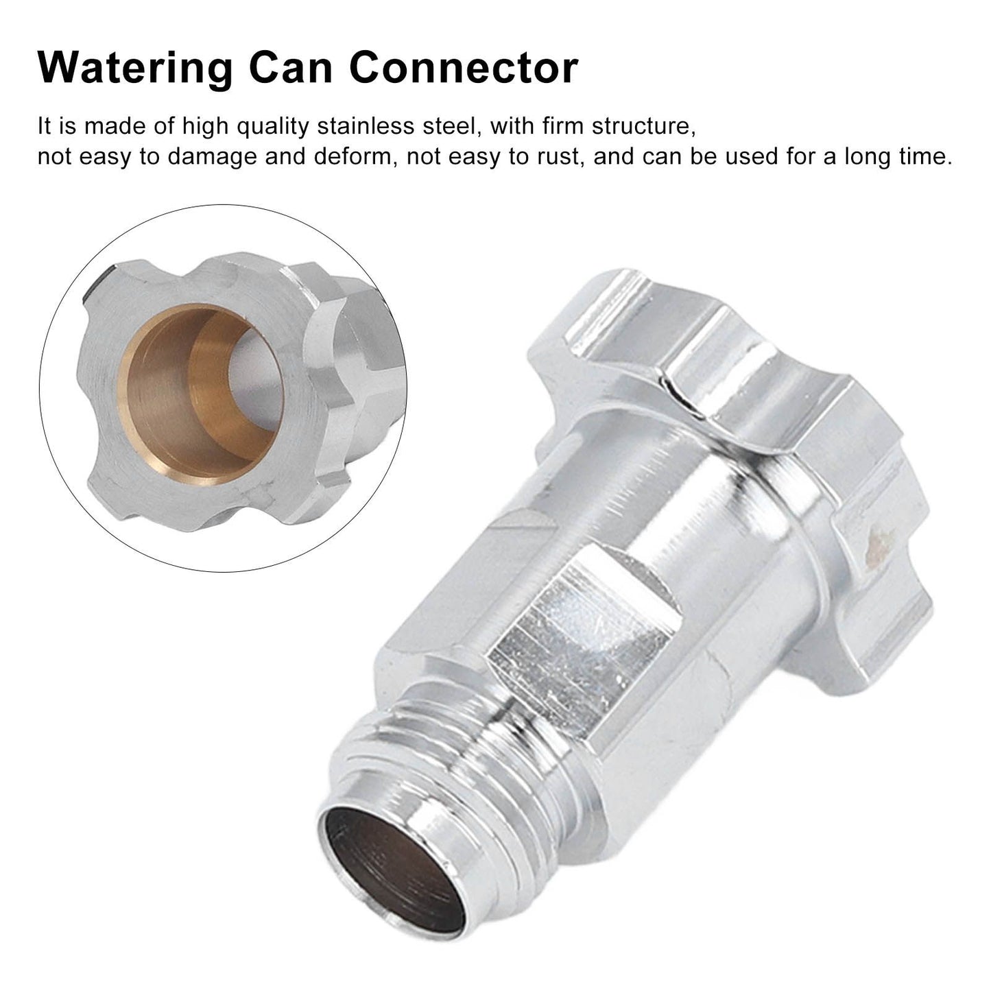Spray Cup Connector Stainless Steel Disposable Pot Connector Airbrush Adapter Watering Can Connector External V1294-YM0523-3114220040112