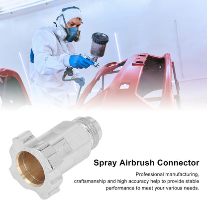 Spray Cup Connector Stainless Steel Disposable Pot Connector Airbrush Adapter Watering Can Connector External V1294-YM0523-3114220040112