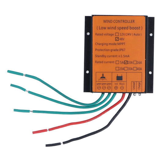 Wind Charge Controller 48V 600W MPPT Low Voltage Charging IP67 Protection Step Up Wind Energy Controllers 10A V1294-YM0523-3114220040312