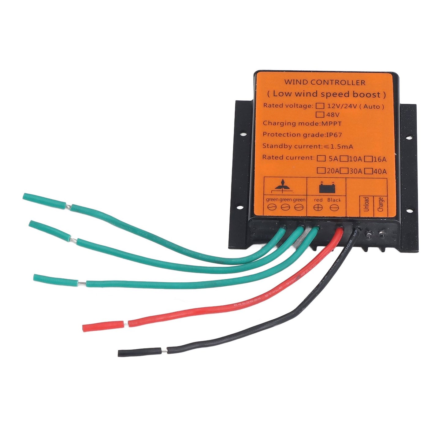Wind Charge Controller 48V 600W MPPT Low Voltage Charging IP67 Protection Step Up Wind Energy Controllers 10A V1294-YM0523-3114220040312