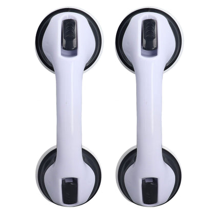 2pcs Shower Handle Curved Design Double Lock Security Toolless Installation Plastic Shower Support Bar for V1294-YM0523-3114220041111