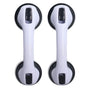 2pcs Shower Handle Curved Design Double Lock Security Toolless Installation Plastic Shower Support Bar for V1294-YM0523-3114220041111