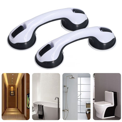 2pcs Shower Handle Curved Design Double Lock Security Toolless Installation Plastic Shower Support Bar for V1294-YM0523-3114220041111