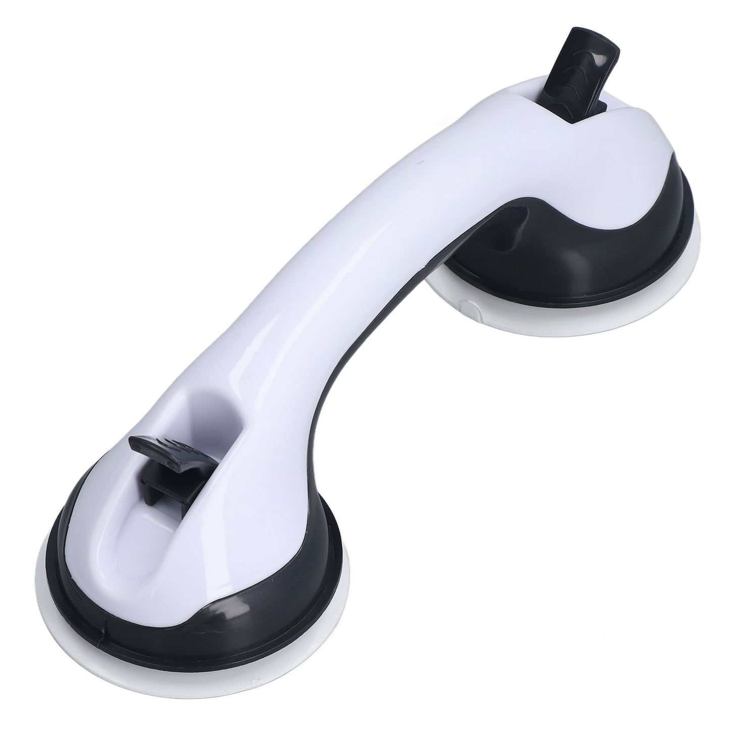 2pcs Shower Handle Curved Design Double Lock Security Toolless Installation Plastic Shower Support Bar for V1294-YM0523-3114220041111