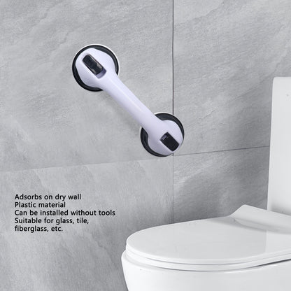 2pcs Shower Handle Curved Design Double Lock Security Toolless Installation Plastic Shower Support Bar for V1294-YM0523-3114220041111