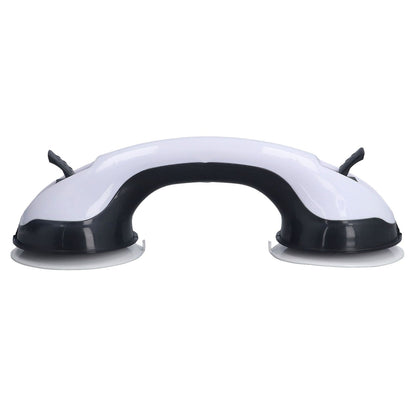 2pcs Shower Handle Curved Design Double Lock Security Toolless Installation Plastic Shower Support Bar for V1294-YM0523-3114220041111
