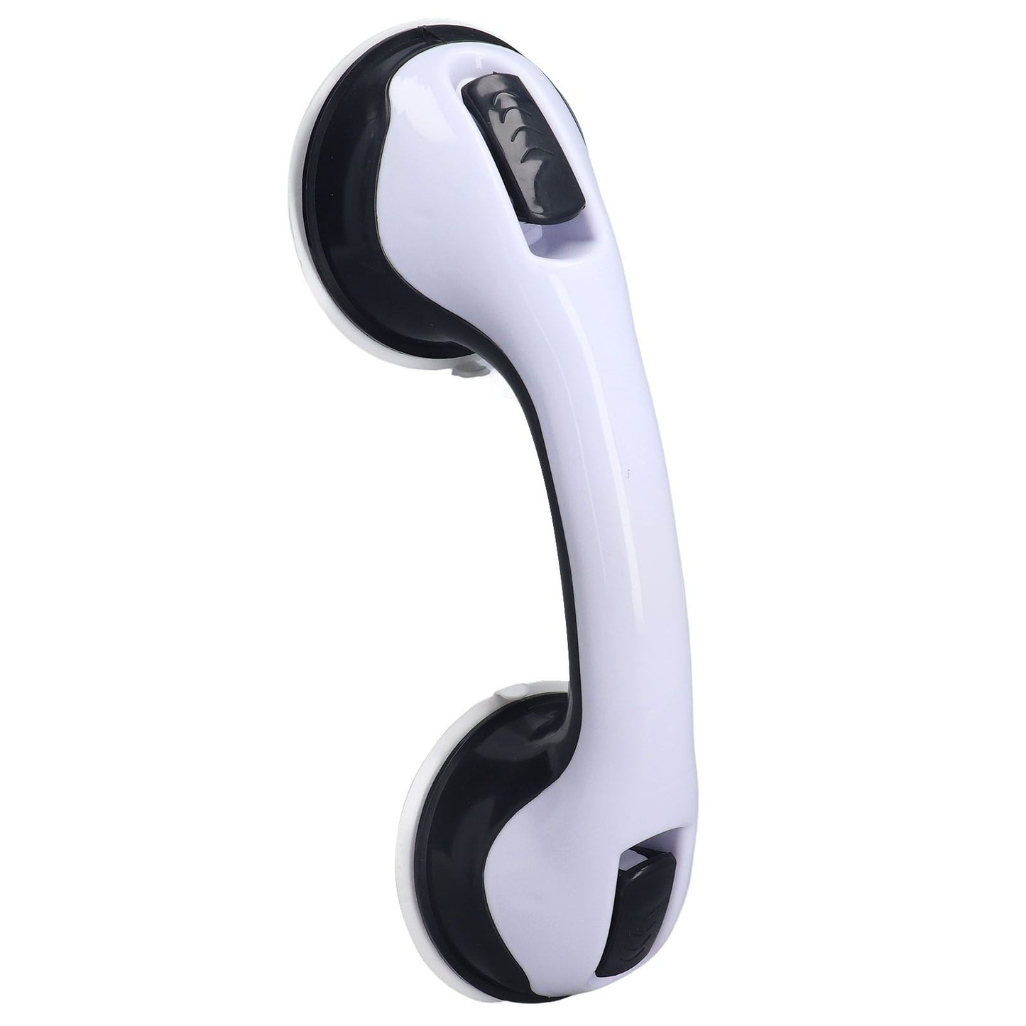 2pcs Shower Handle Curved Design Double Lock Security Toolless Installation Plastic Shower Support Bar for V1294-YM0523-3114220041111