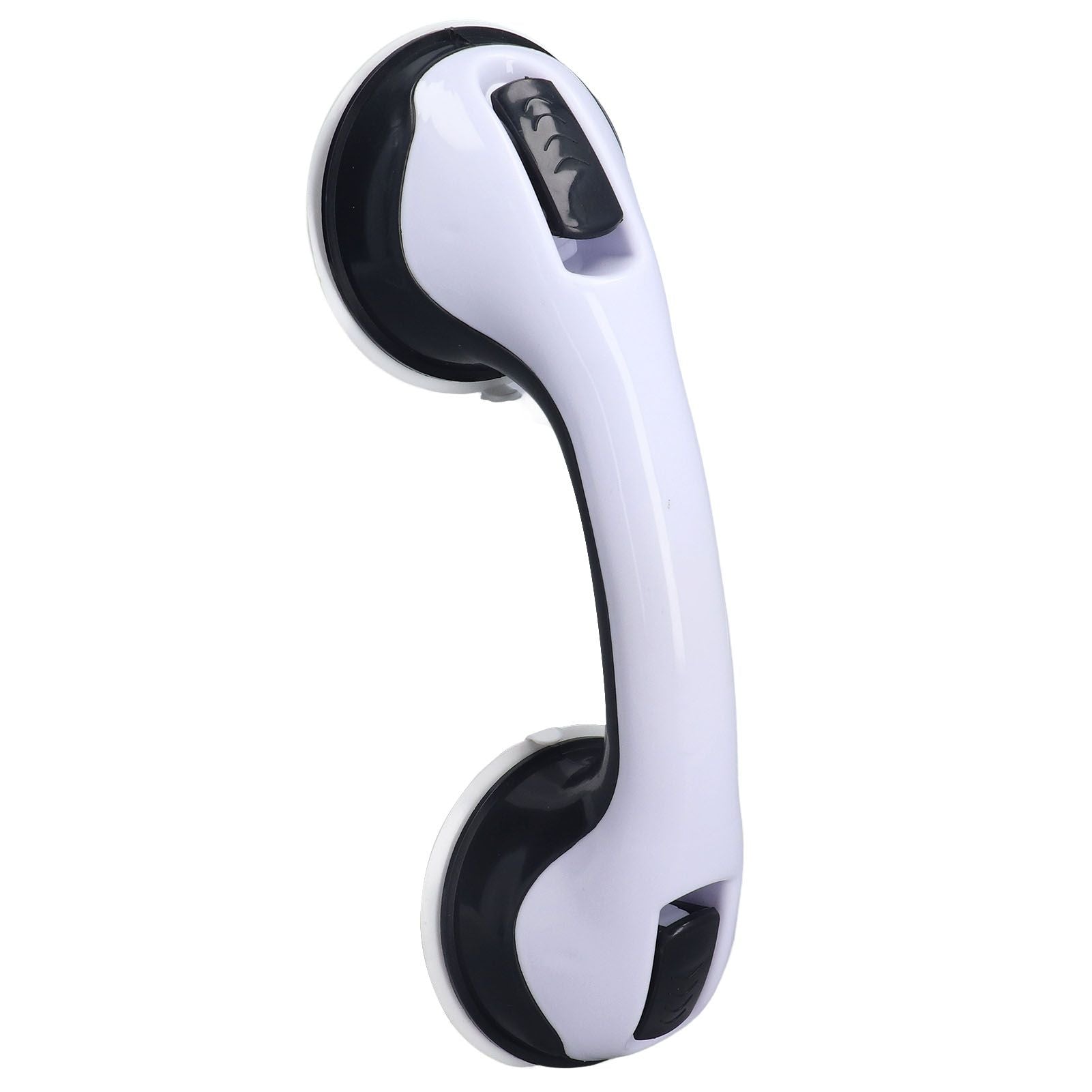 2pcs Shower Handle Curved Design Double Lock Security Toolless Installation Plastic Shower Support Bar for V1294-YM0523-3114220041111