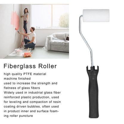 Fiberglass Laminating Roller Ergonomic Efficient Cleaning Free Fiberglass Bubble Paddle with Handle for Glass V1294-YM0523-3114220041611