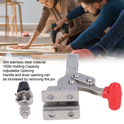 Quick Release Vertical Toggle Clamp 150lb Holding Capacity Woodworking Fixture for Home Decoration V1294-YM0523-3114220042911