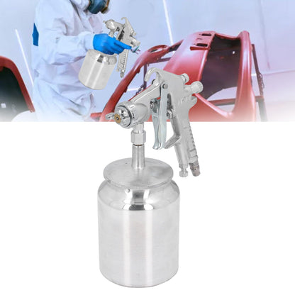 G1/4 Air Painter High Atomization Siphon Feed Pneumatic Paint Sprayer 1000ml Large Capacity Air Spray Painter V1294-YM0523-3114220044011