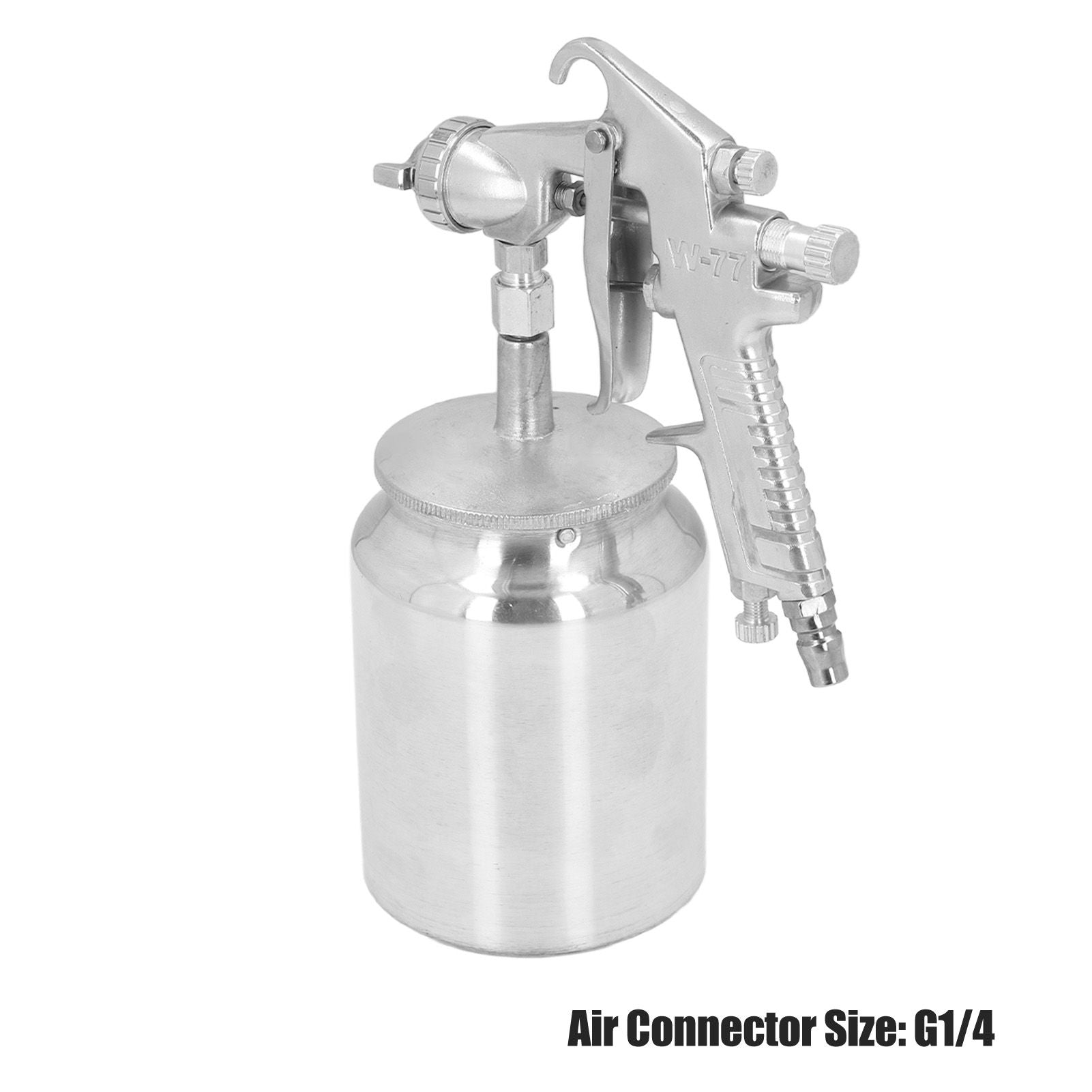 G1/4 Air Painter High Atomization Siphon Feed Pneumatic Paint Sprayer 1000ml Large Capacity Air Spray Painter V1294-YM0523-3114220044011